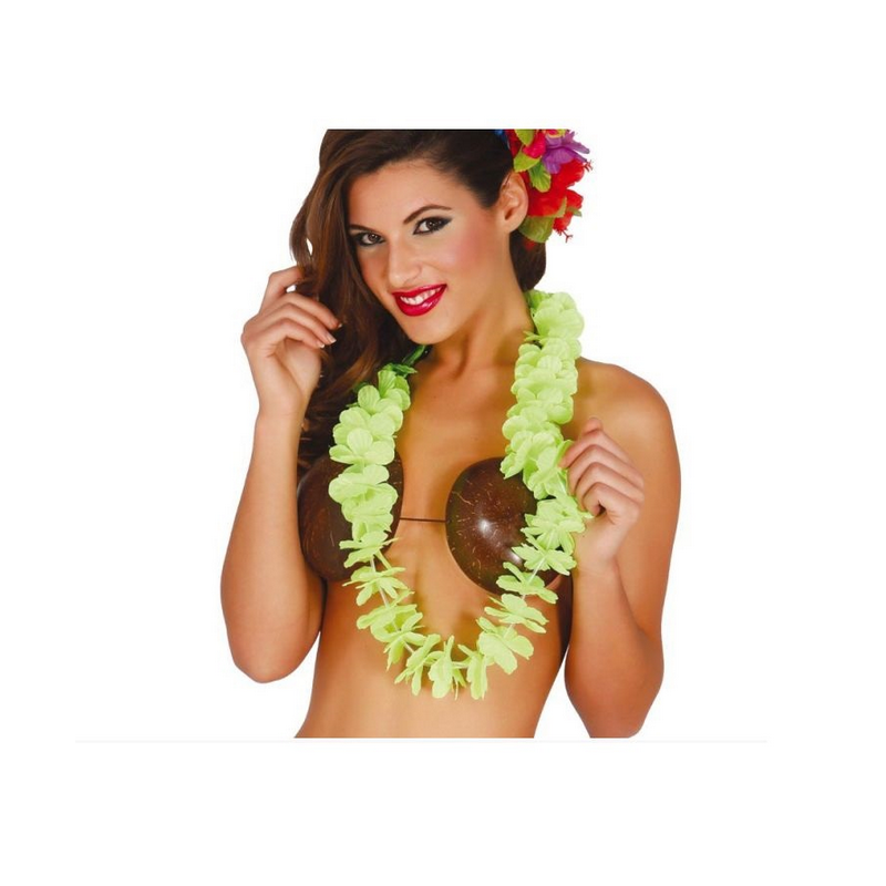 Collar Hawaiano Tela (Colores Surtidos)