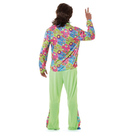 Disfraz Hippie Flower Power Adulto