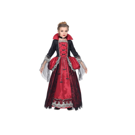 Disfraz Vampira Rojo/Negro Infantil