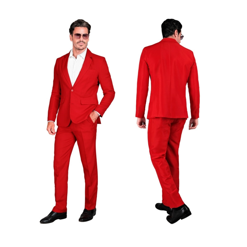 Traje Party Fashion Rojo Adulto