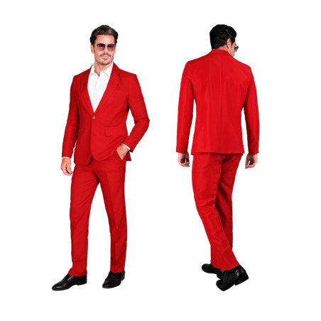 Traje Party Fashion Rojo Adulto
