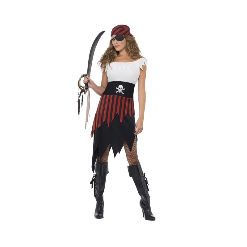 Disfraz Moza Pirata Adulta