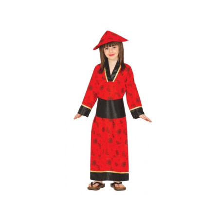Disfraz China Oriental Rojo Infantil