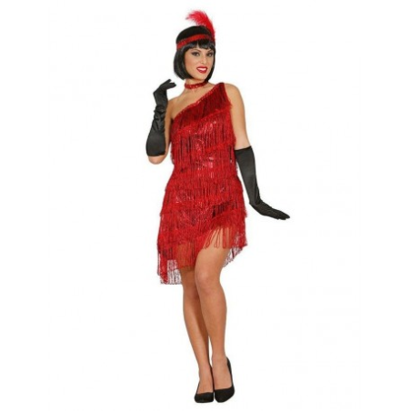 Vestido Charlestón Rojo Adulta