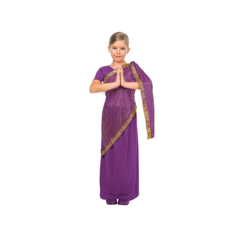 Disfraz Hindú Bollywood Morado Niña