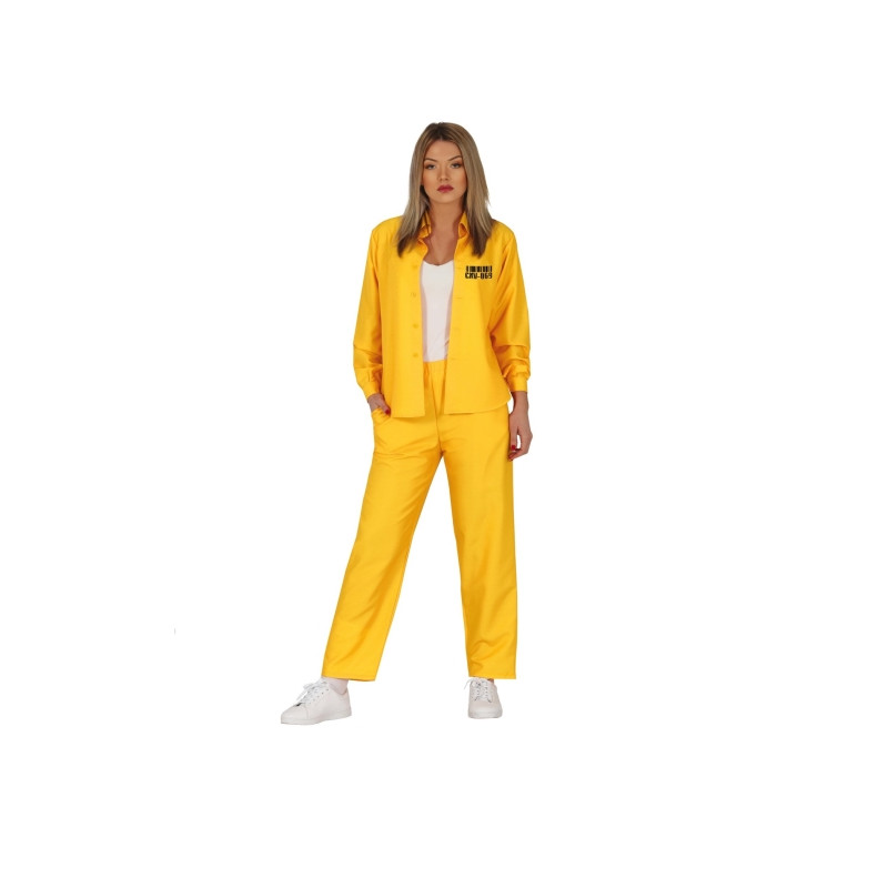 Disfraz Presa Amarillo Adulta
