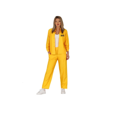 Disfraz Presa Amarillo Adulta