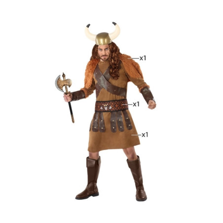 Disfraz Vikingo Marrón Adulto