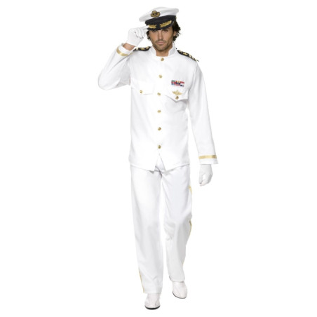 Disfraz de Capitán de Barco Deluxe, Adulto