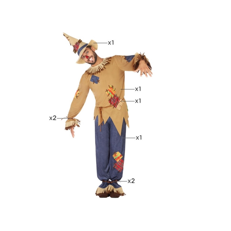 Disfraz Espantapájaros Hombre Adulto