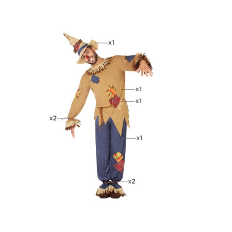 Disfraz Espantapájaros Hombre Adulto