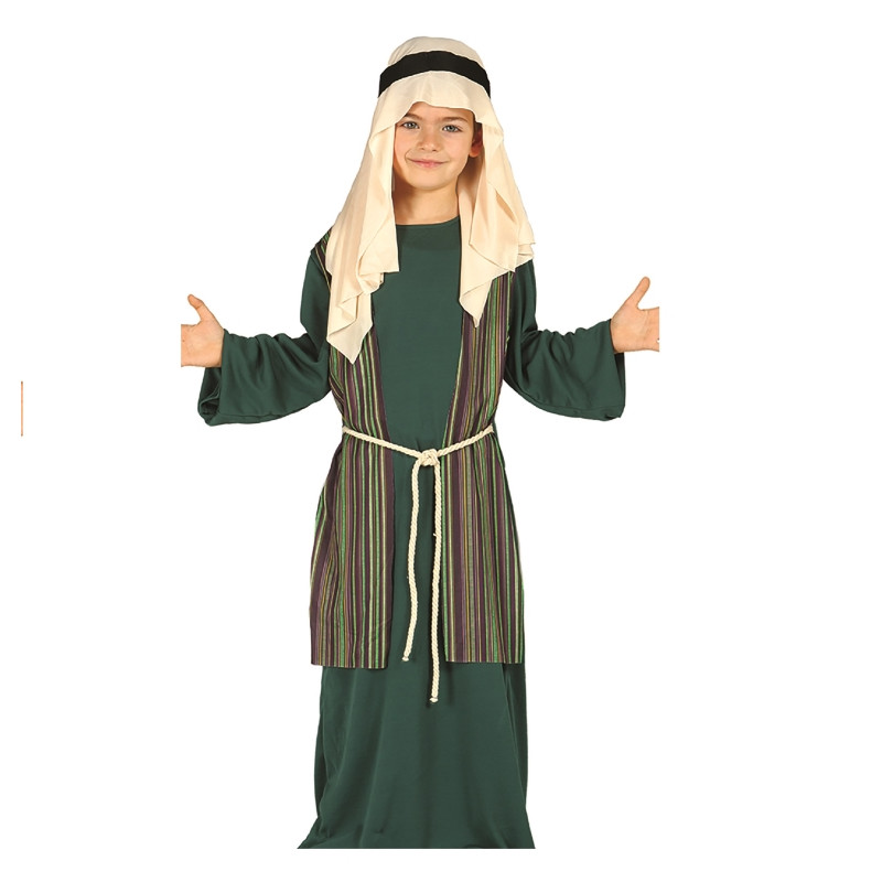 Disfraz San José-Pastor Verde Infantil