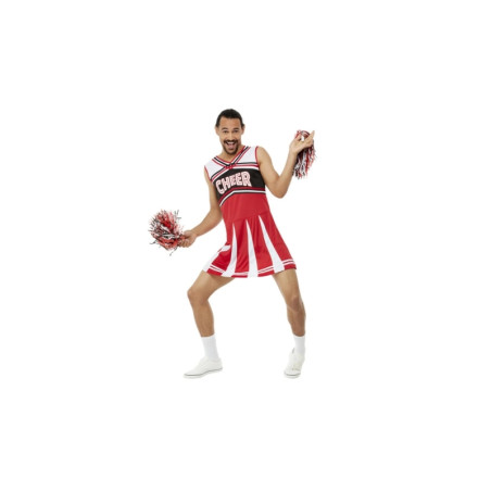 Disfraz Animadora Chico Blanco y Rojo