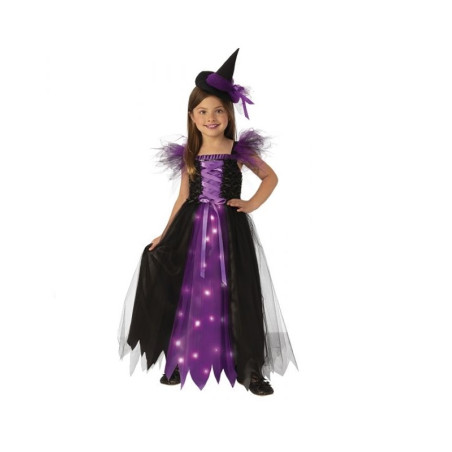 Disfraz Bruja Madrina con Luz Infantil