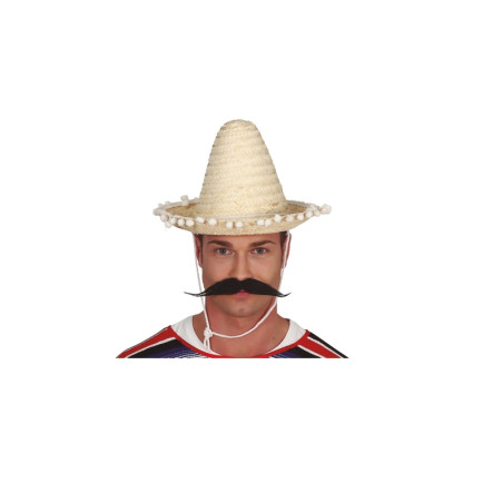 Sombrero Mexicano Paja 33cm,
