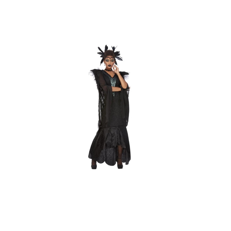 Disfraz Reina del Cuervo Lujo Negro