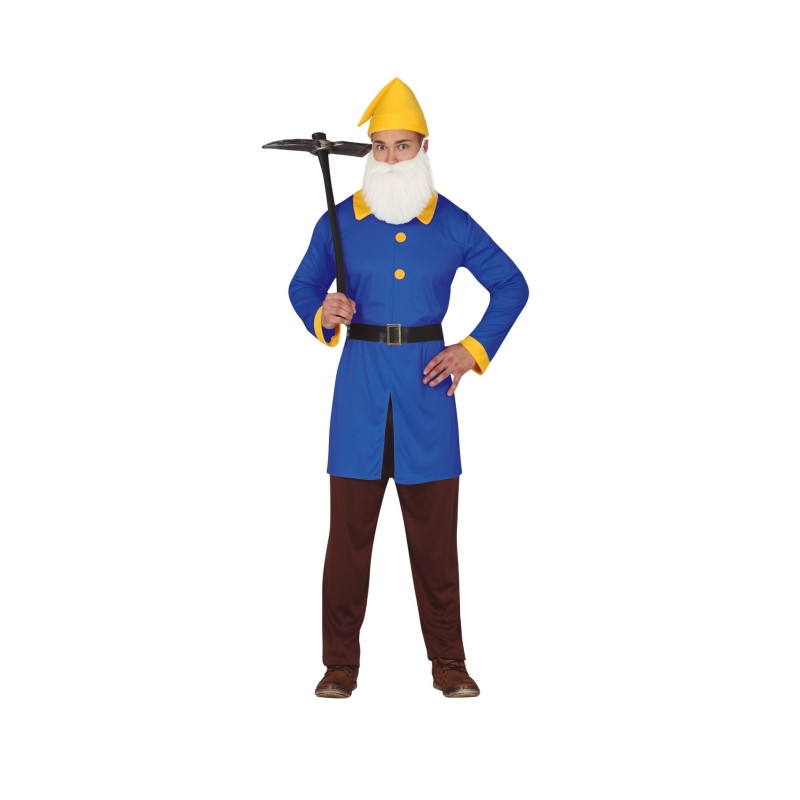 Disfraz Enanito Azul/Amarillo Adulto