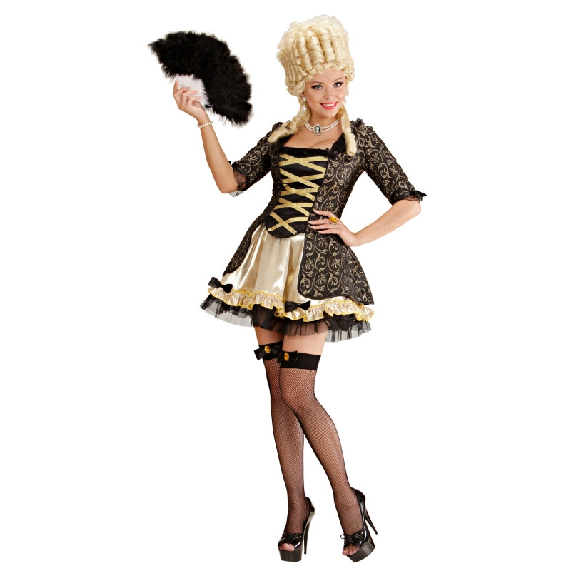 Disfraz Reina Barroca Negro Adulta