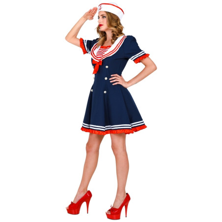 Disfraz Marinera Azul Adulta