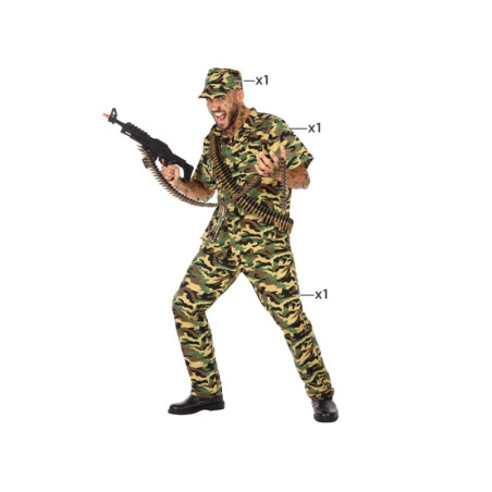 Disfraz Militar Camuflaje Adulto