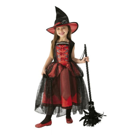Disfraz Bruja Chic Roja Inf