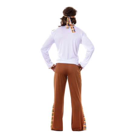 Disfraz Hippie Flower Marrón Adulto