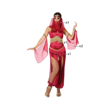 Disfraz Bailarina Árabe Rojo Adulta