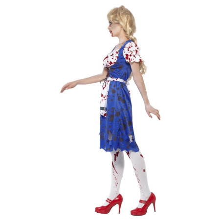 Disfraz Mujer Bávara Zombi, Adulta