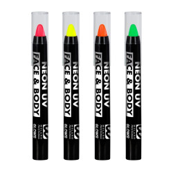 Lápiz Maquillaje Neón UV, 3,5ml (Colores Surtidos)