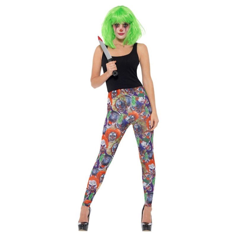 Leggins Caras Payasos terroríficos, Adulto