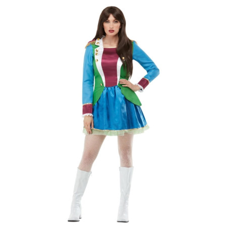 Vestido Fiesta Verde/Morado Adulta