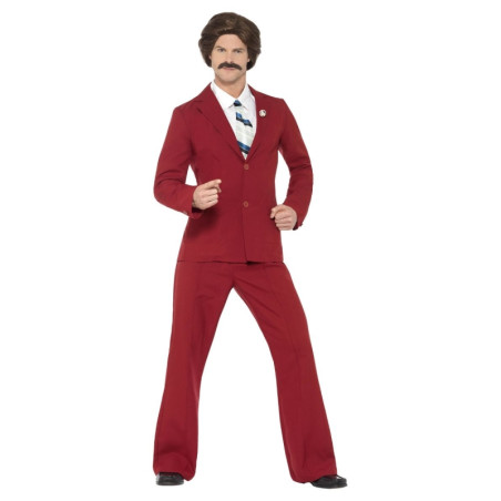 Disfraz Reportero Ron Burgundy Adulto