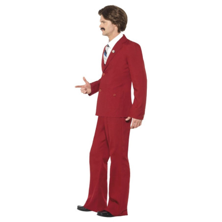 Disfraz Reportero Ron Burgundy Adulto