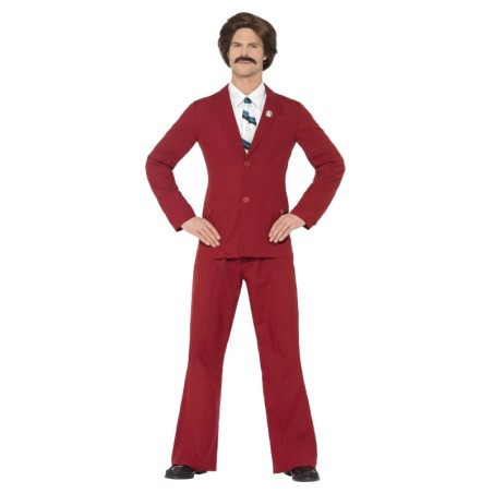 Disfraz Reportero Ron Burgundy Adulto