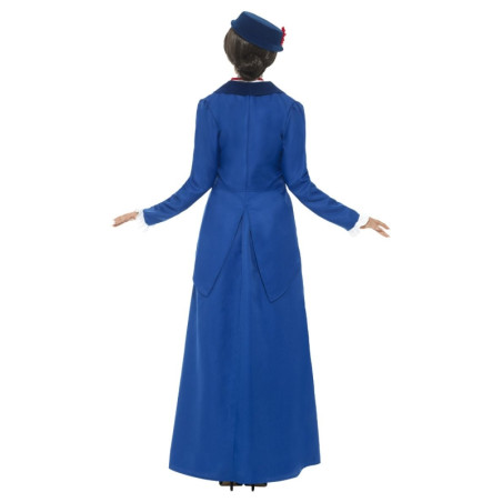 Disfraz Niñera Época Victoriana Azul