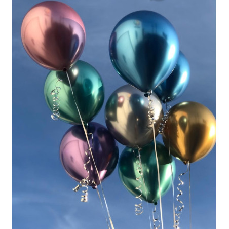 Bolsa 50 globos Espejo Brilliant 30cm