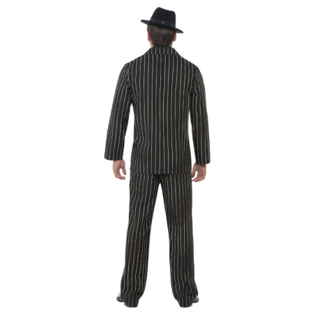 Disfraz Gánster Negro c/rayas Adulto