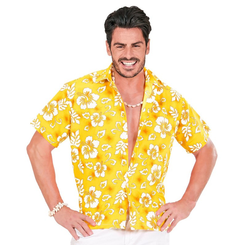 Camisa Hawaiana Amarilla