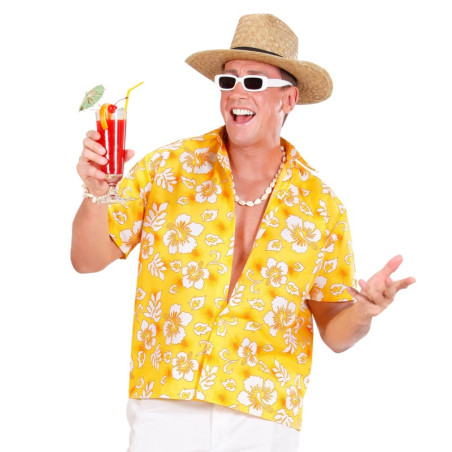 Camisa Hawaiana Amarilla