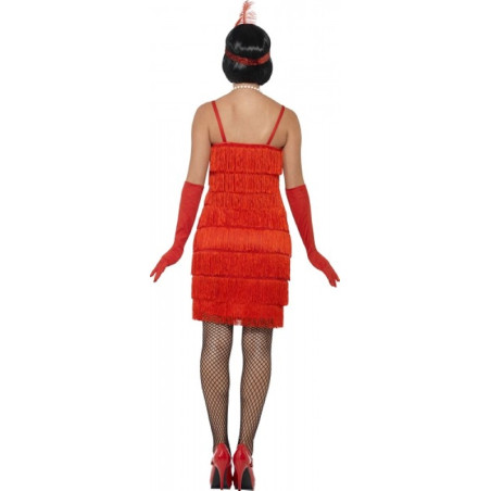 Disfraz Años 20`S Charlestón Rojo Adulta