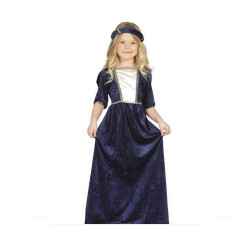 Disfraz Dama Medieval Azul infantil