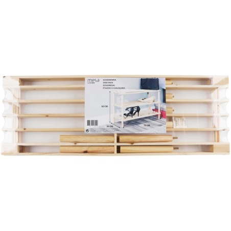 Zapatero 3 Niveles Madera 74x26x50cm