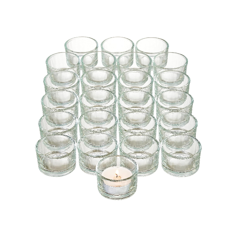 Set de 24 Portavelas Cristal