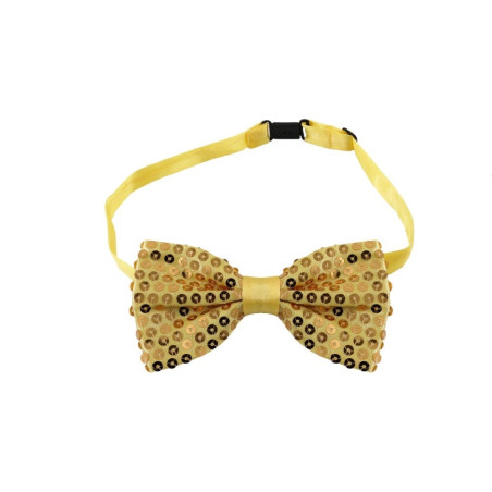 Pajarita Lentejuelas Oro