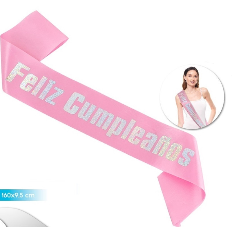 Banda Feliz Cumpleaños Rosa