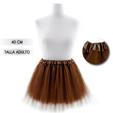 Tutú Marrón 40cm Adulto
