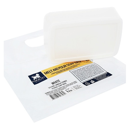 Base Jabón Glicerina Blanco sin SLS 1kg