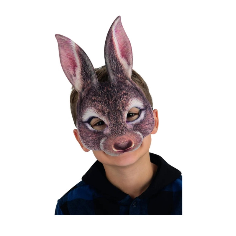 Máscara de Conejo Marrón Infantil