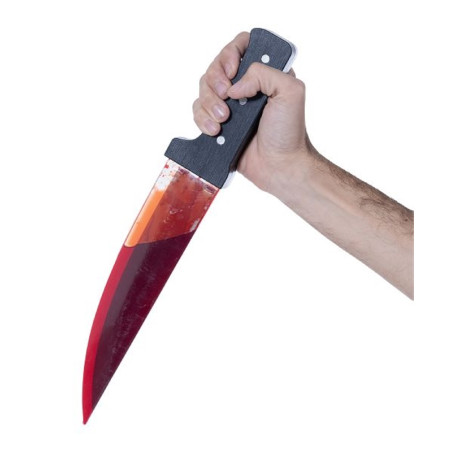 Cuchillo Psycho con  Sangre 40cm