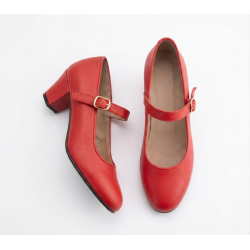 Zapatos Baile Principiante Rojo Mod.546